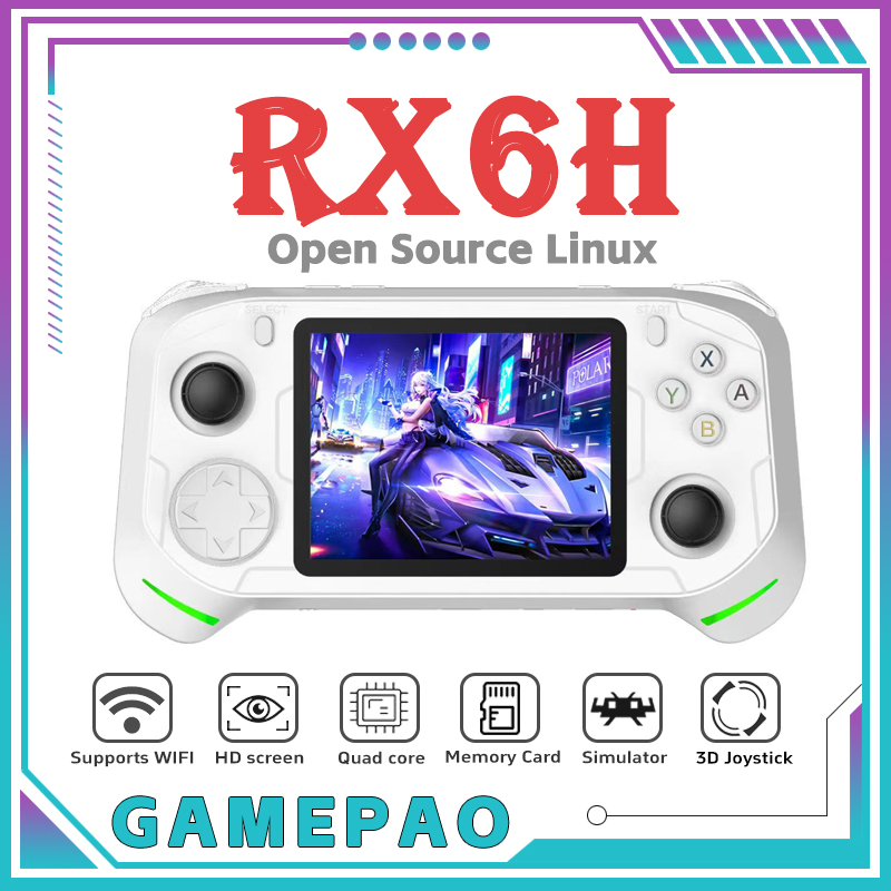 Retro Gaming Handheld Console - Açık Kaynaklı RX6H Retro El Tipi