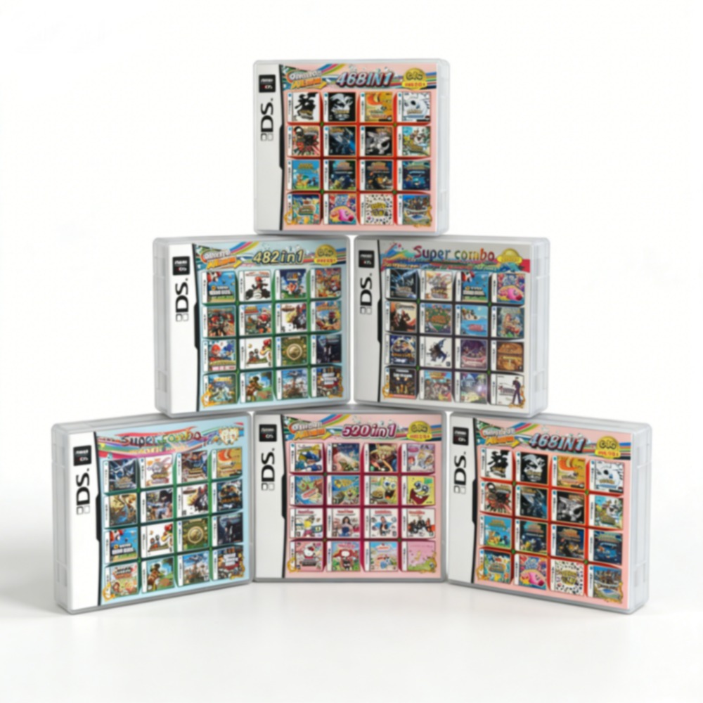 Retro Gaming Accessories - •Pokem0n Temalı Çoklu Oyun Kartuşu DS/3DS/NDSL/2DS