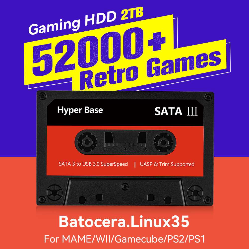 Retro Gaming For Windows - Batocera 500GB/2TB Retro Oyun Konsolu, 52000+