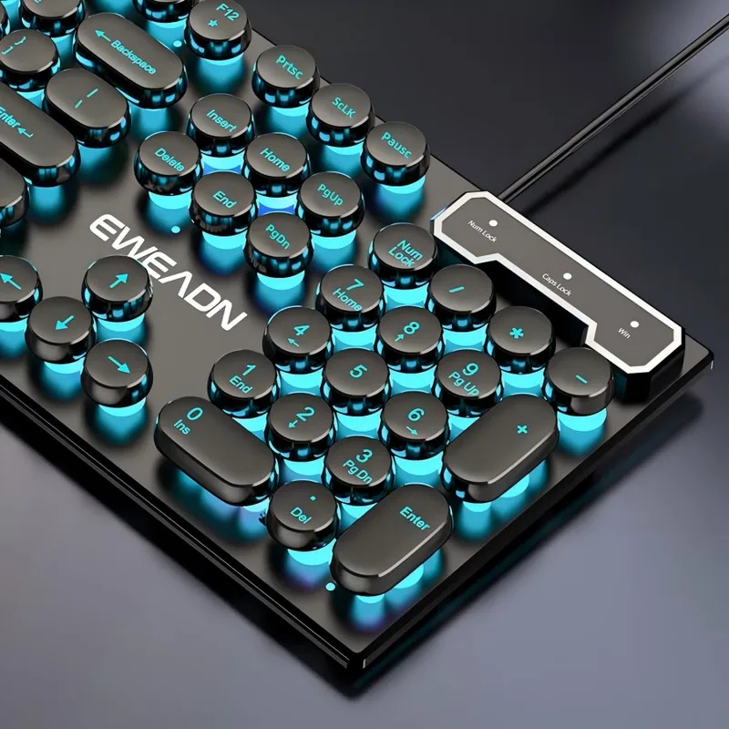 Retro Gaming Us - Retro Punk Mekanik Hissiyatlı Klavye Mouse