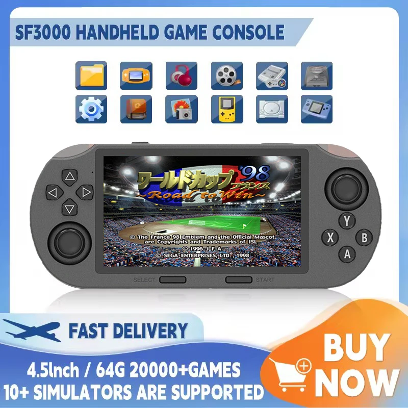 Retro Gaming Handheld Console - SF3000 Taşınabilir Elde Taşınabilir Oyun Oyuncu
