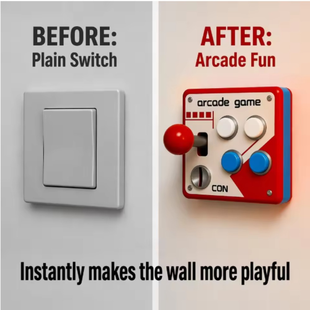 Retro Gaming Accessories - Retro Arcade Joystick Anahtar Paneli Kapağı,