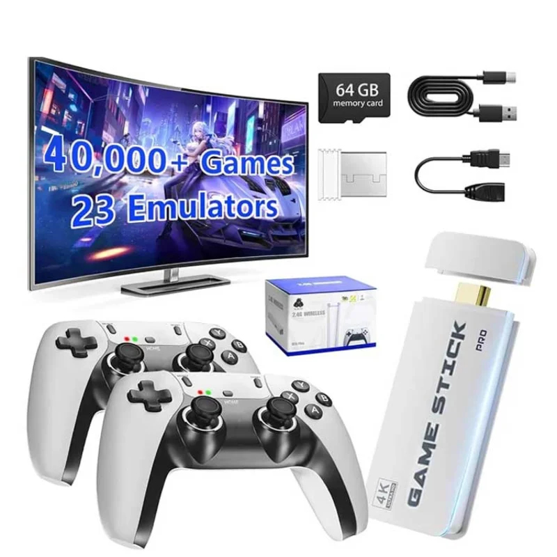 Retro Gaming Accessories - M15 4K TV Oyun Çubuğu 64GB