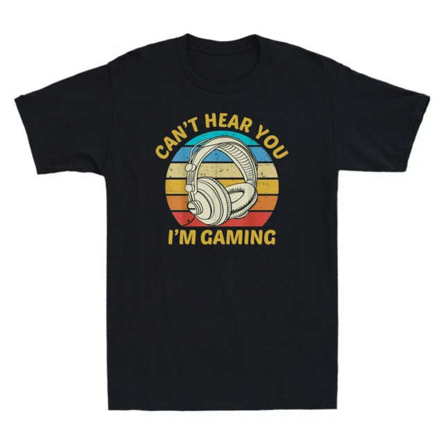 Retro Gaming T Shirt - I'm Gaming Cotton Komik Retro You