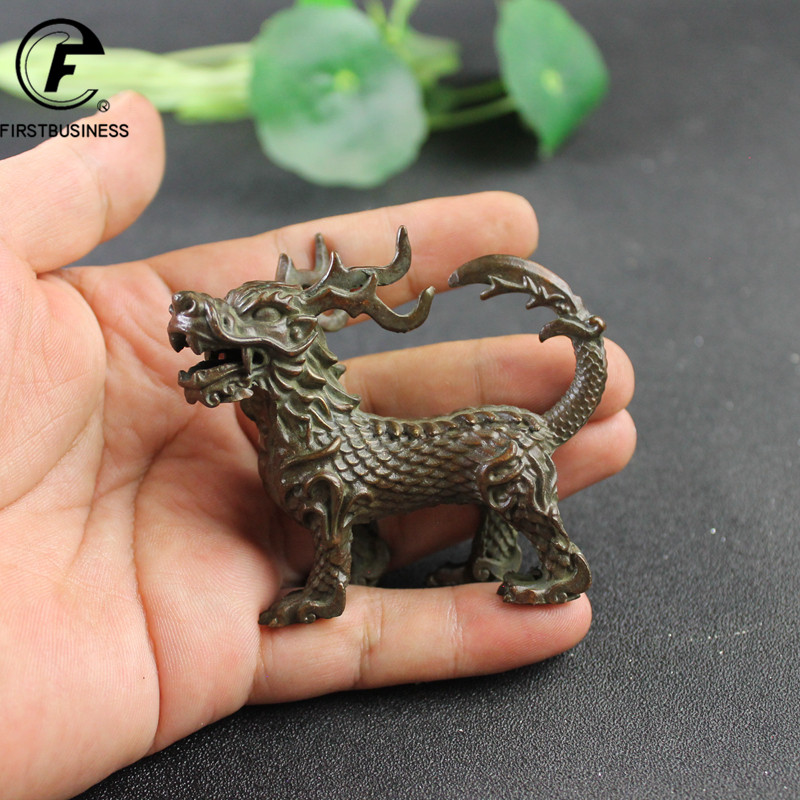 Retro Gaming Decor - Bakır çin antik Beast Gluttonous kirin