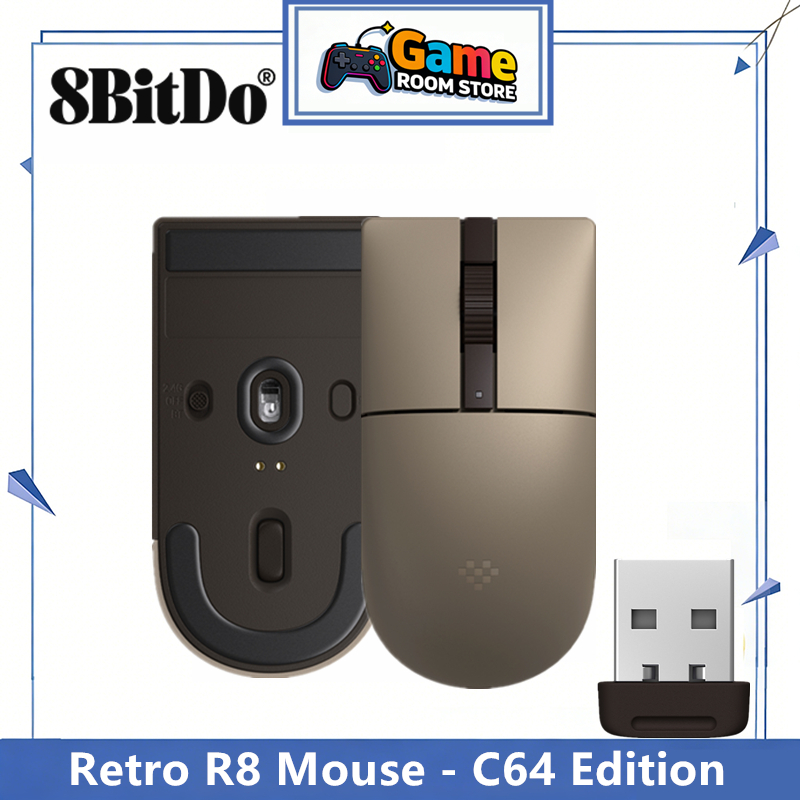 Retro Gaming Accessories - 8BitDo Retro R8 Mouse - C64