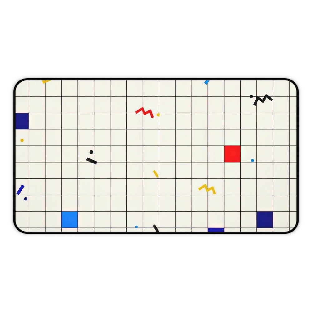 Retro Gaming Accessories - Retro Geometrik Izgara Masa Örtüsü Mouse