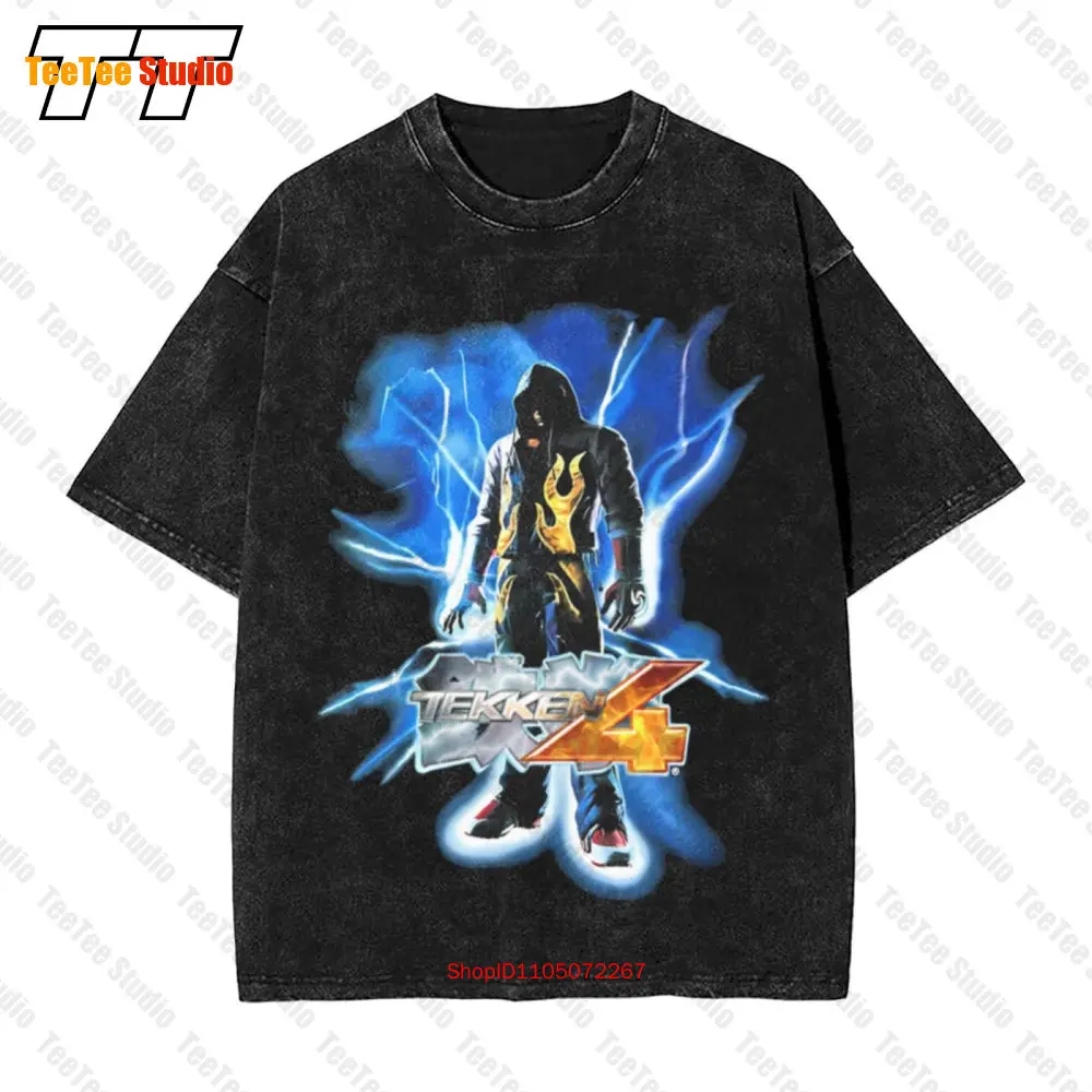 Retro Gaming T Shirt - Vintage Tekken 4 Namco Promosyon Arcade