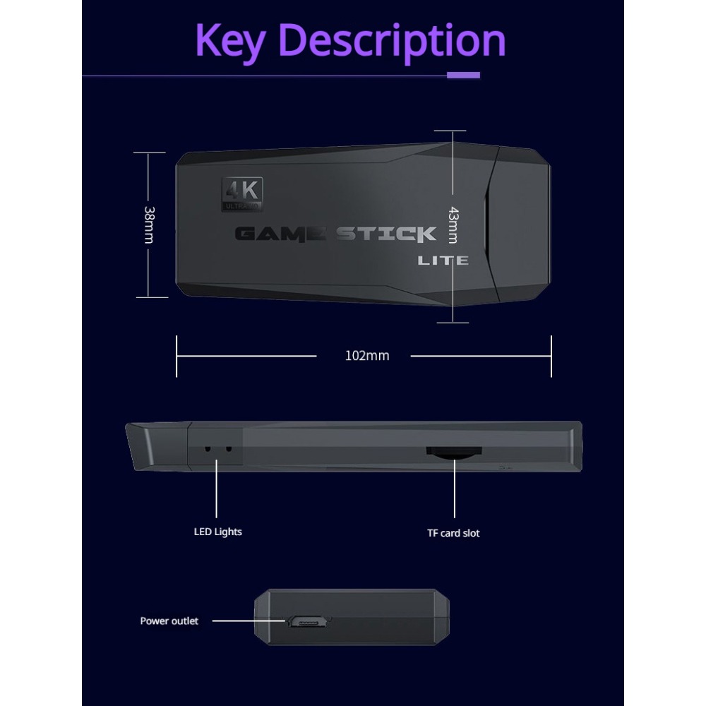 Taşınabilir 4K Retro Oyun Kons - Retro Gaming Upscaler incelemesi ve fiyatı