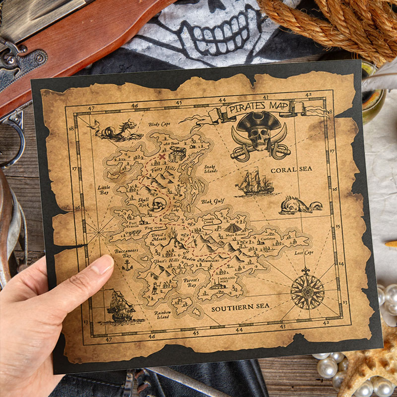 Korsan Macera Hazine Avı Harit - Retro Gaming Decor incelemesi ve fiyatı
