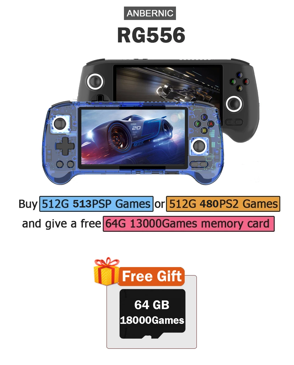 ANBERNIC RG556 Elde Taşınabili - Retro Gaming Android incelemesi ve fiyatı